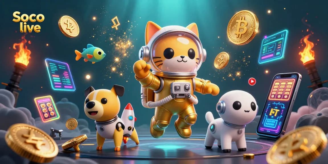 Soco live engages viewers with immersive live casino experiences, featuring a cat astronaut exploring cosmic jackpots.