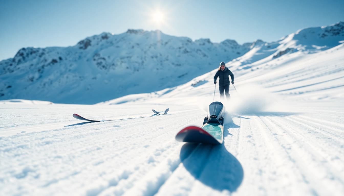 Auto Kufen zeigen hochwertige Skis für Fahrzeuge, die dynamisch im Schnee eingesetzt werden.