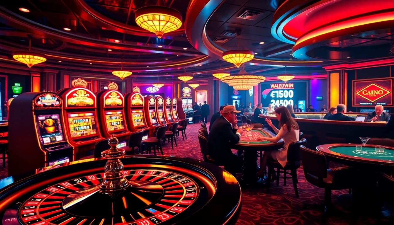 Experience the thrill of winning at nv casino with vibrant slot machines and poker tables.