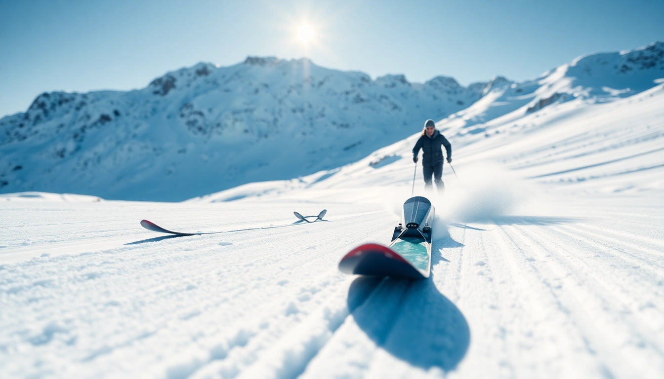 Auto Kufen zeigen hochwertige Skis für Fahrzeuge, die dynamisch im Schnee eingesetzt werden.