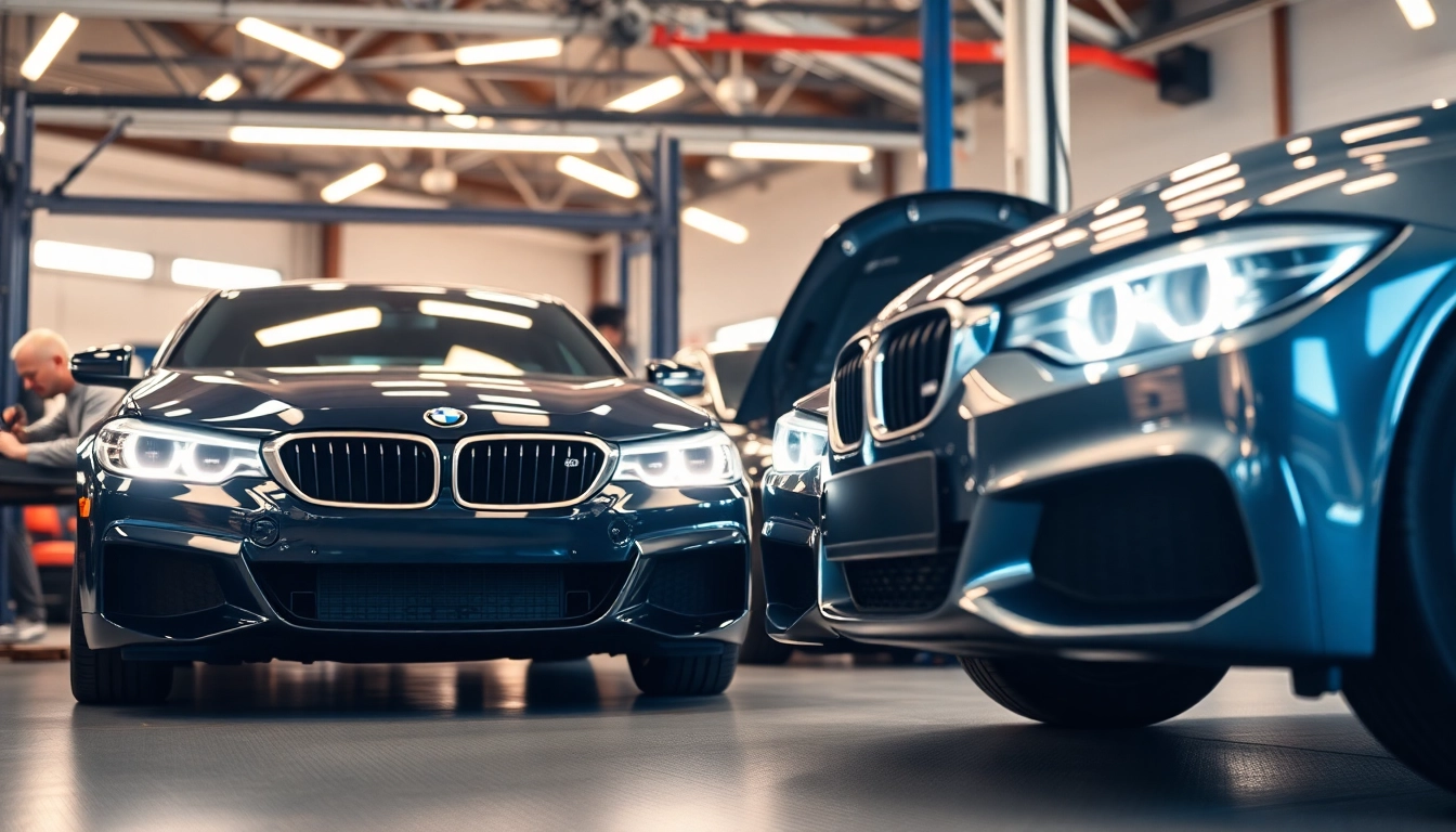 BMW Nachrüstung in einer modernen Werkstatt mit erfahrenen Technikern.