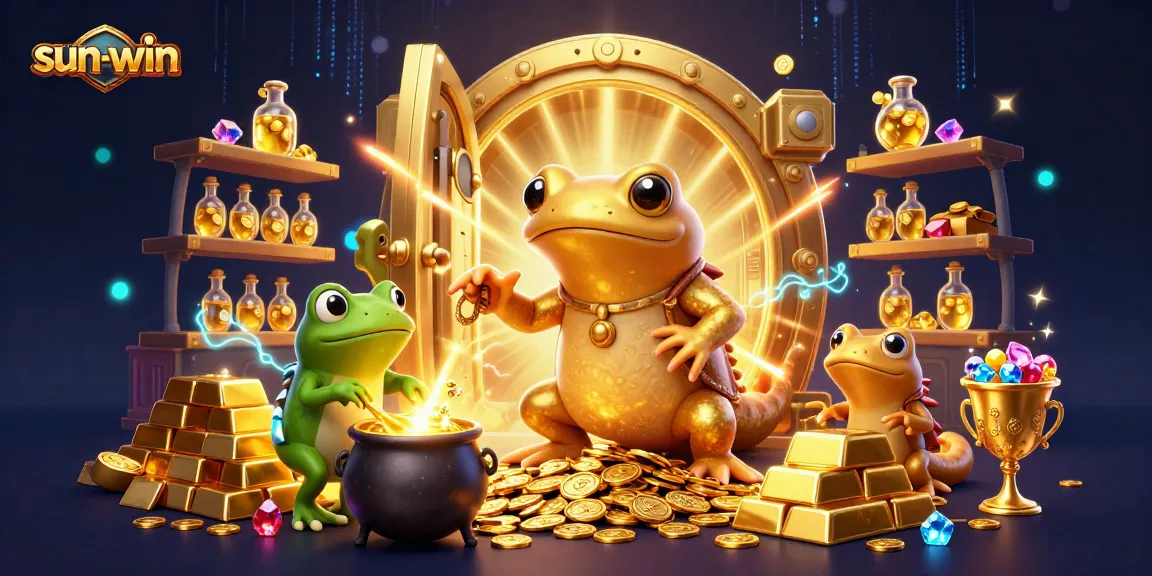 Experience the magic of sun-win with an enchanting alchemist scene, overflowing with gold and jewels.
